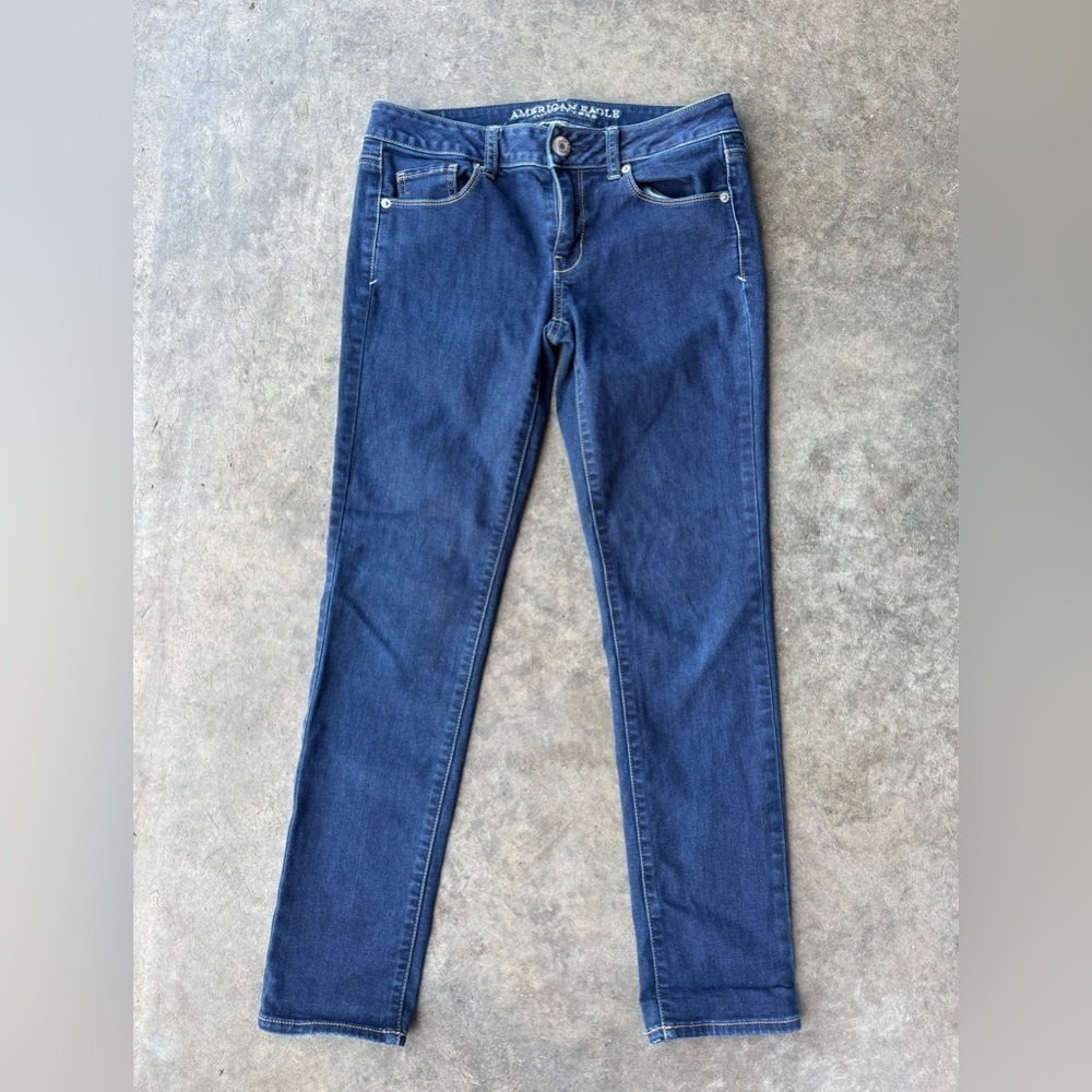 American Eagle Outfitters Dark Blue Skinny Jeans size 4S